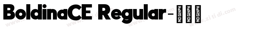 BoldinaCE Regular字体转换
